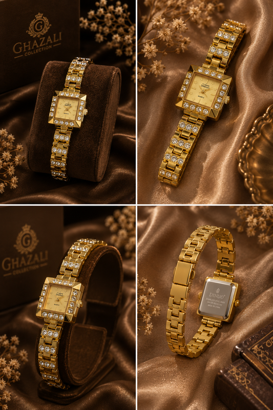 Ghazali Golden Crystal Watch
