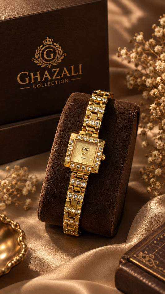Ghazali Golden Crystal Watch