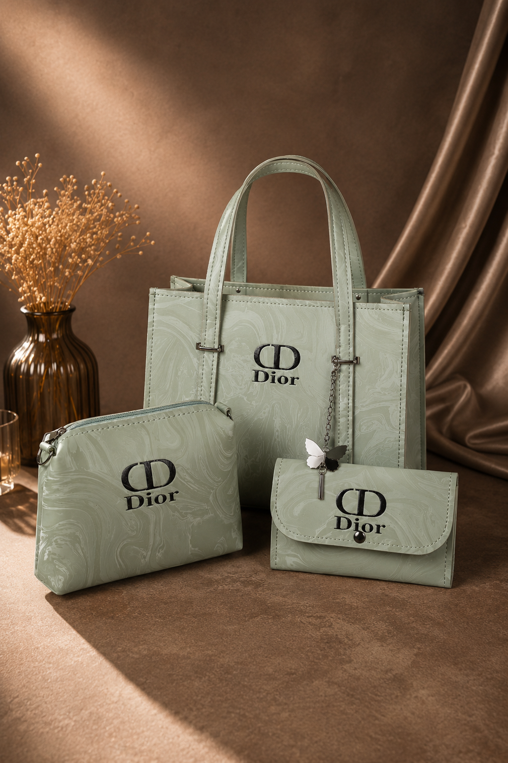 Ghazali Blush Elegance – 3-Piece Bag Set